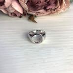Серебряное кольцо с без камней, вес изделия 4,9 гр (2067863) 18 размер
