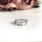 Серебряное кольцо с без камней, вес изделия 3,38 гр (2056751) 18 размер