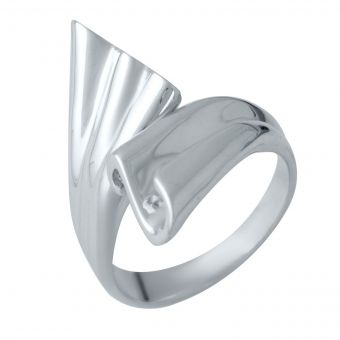 Серебряное кольцо с без камней, вес изделия 6,49 гр (2031567) 18 размер