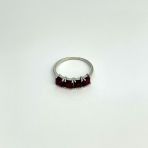 Серебряное кольцо с натуральным рубином 2.153ct, вес изделия 2,13 гр (2108429) 17.5 размер