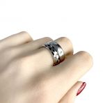 Серебряное кольцо с емаллю, вес изделия 9,47 гр (1985939) 16 размер