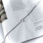 Срібний браслет з фіанітами, вага виробу 3,47 г (2154440) розмір 1720.
