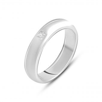 Серебряное кольцо с фианитами, вес изделия 3,23 гр (2138556) 15.5 размер