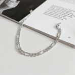 Срібний браслет без каменів, вага виробу 5,49 г (2144434) розмір 1720