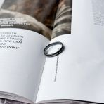 Серебряное кольцо с керамикой, вес изделия 1,51 гр (2154358) 18 размер
