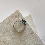 Серебряное кольцо с топазом Лондон Блю 3.318ct, вес изделия 3,9 гр (2125136) 17.5 размер