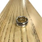 Серебряное кольцо с без камней, вес изделия 8,64 гр (1982457) 15.5 размер
