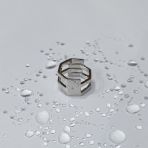 Серебряное кольцо с без камней, вес изделия 7,36 гр (2143956) 19 размер