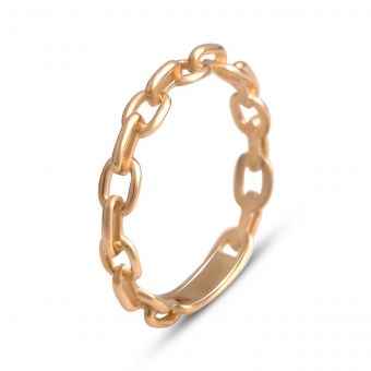 Золотое кольцо без камней (13850101) 16 размер