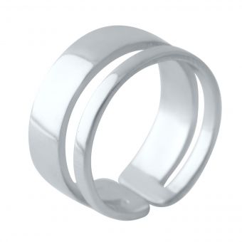 Серебряное кольцо с без камней, вес изделия 3,57 гр (2030119) 16.5 размер