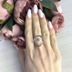 Серебряное кольцо с натуральным жемчугом, вес изделия 3,4 гр (2069096) 18 размер