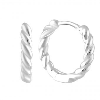Срібні сережки Тіва без каменів (2109426)