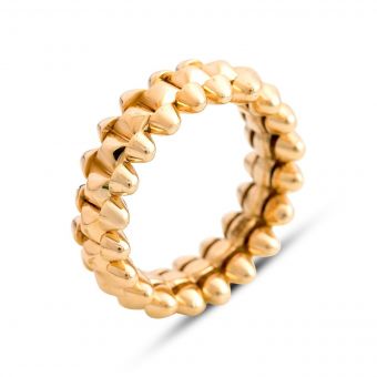 Золотое кольцо без камней (14298001) 18 размер