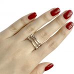 Серебряное кольцо с без камней, вес изделия 5,17 гр (1957271) 17.5 размер