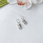 Срібні сережки без каменів (2144922)