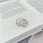 Серебряное кольцо с без камней, вес изделия 6,16 гр (2143932) 18 размер