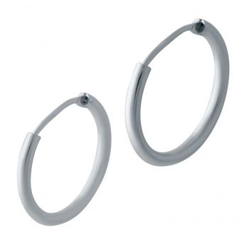 Срібні сережки без каменів (2023982)