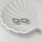 Срібні сережки з фіанітами (2136453)