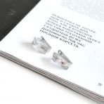 Срібні сережки з фіанітами (2144700)