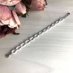 Срібний браслет з керамікою, вага виробу 13,52 г (1553992) розмір 1720