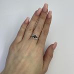 Серебряное кольцо с натуральным гранатом 1.211ct, вес изделия 2,35 гр (2120490) 18 размер
