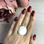 Серебряное кольцо с без камней, вес изделия 8,68 гр (2016311) 17.5 размер
