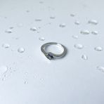 Серебряное кольцо с мистик топазом 0.642ct, вес изделия 2,53 гр (2141211) 17.5 размер