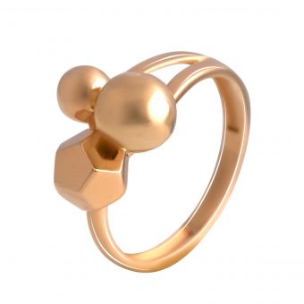 Золотое кольцо без камней (13415201) 17 размер