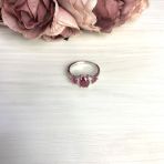 Серебряное кольцо с натуральным рубином 2.542ct, вес изделия 2,96 гр (2065326) 18.5 размер