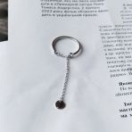 Серебряное кольцо с без камней, вес изделия 1,5 гр (2153559) adjustable размер