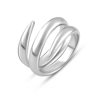 Серебряное кольцо с без камней, вес изделия 5,31 гр (2080121) 16.5 размер