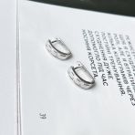 Срібні сережки з фіанітами (2144717)