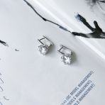 Срібні сережки з фіанітами (2152149)