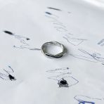Серебряное кольцо с фианитами, вес изделия 3,57 гр (2150411) 19 размер