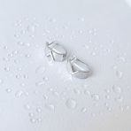 Срібні сережки Тіва без каменів (2143413)