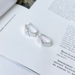 Срібні сережки Тіва без каменів (2143413)