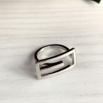 Серебряное кольцо с без камней, вес изделия 4,51 гр (1998458) 18 размер