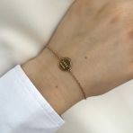 Золотий браслет без каменів (13836501) розмір 1720