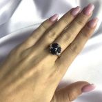 Серебряное кольцо с натуральным сапфиром 4.098ct, вес изделия 3,64 гр (2063063) 18.5 размер