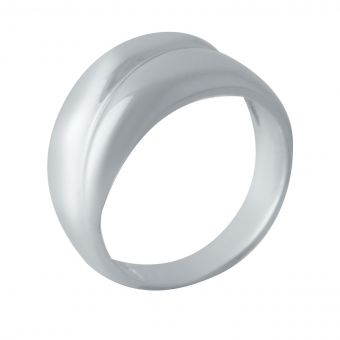 Серебряное кольцо с без камней, вес изделия 5,21 гр (2022343) 19 размер