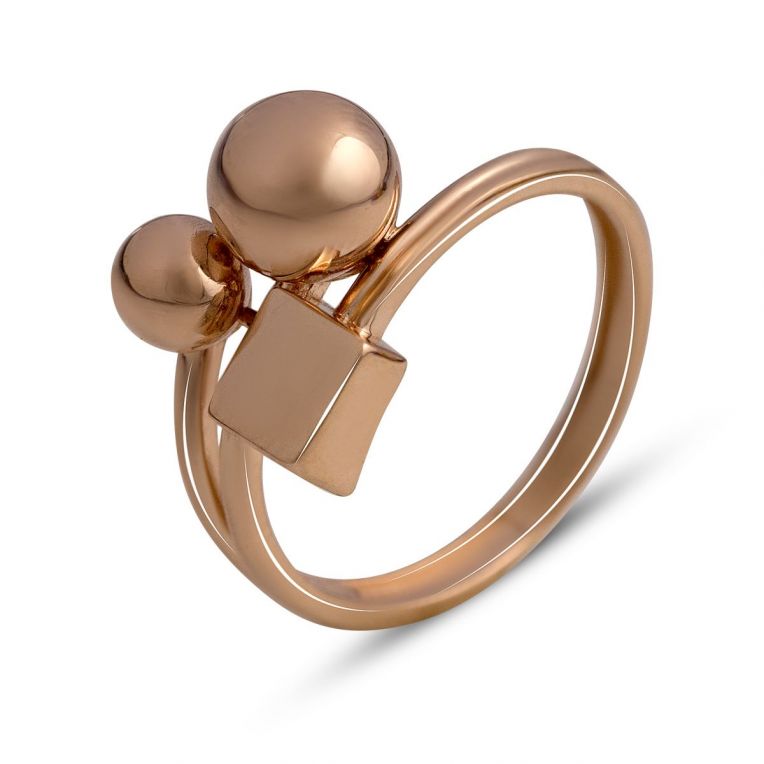 Золотое кольцо без камней (13197701) 18 размер