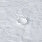 Срібне кільце з керамікою, вага виробу 1,58 г (2153276) розмір 18