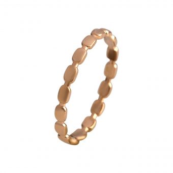 Золотое кольцо без камней (13439801) 17.5 размер