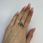 Серебряное кольцо с мистик топазом 2.535ct, вес изделия 3,28 гр (2122067) 18 размер