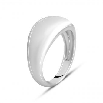 Серебряное кольцо с без камней, вес изделия 4,68 гр (2143925) 19 размер