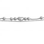 Срібний браслет без каменів, вага виробу 2,86 г (2080237) розмір 1720
