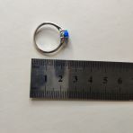 Срібне кільце з опалом 0.625ct, вага виробу 1,7 г (2146971) розмір 17,5