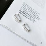 Срібні сережки з фіанітами (2144588)