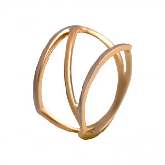 Золотое кольцо без камней (13417604) 19 размер