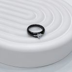 Серебряное кольцо с керамикой, вес изделия 3,98 гр (60001941) 18 размер